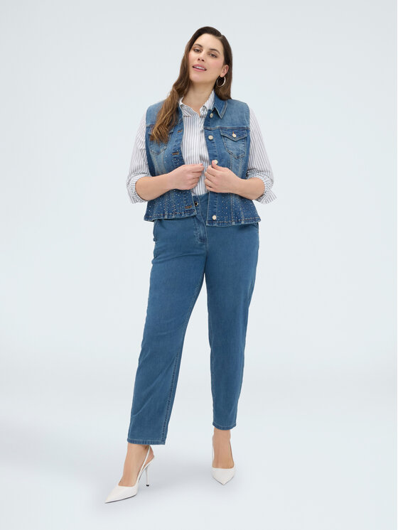 Fiorella Rubino Fiorella Rubino Giacca di transizione L403T000064N024 Blu Regular Fit