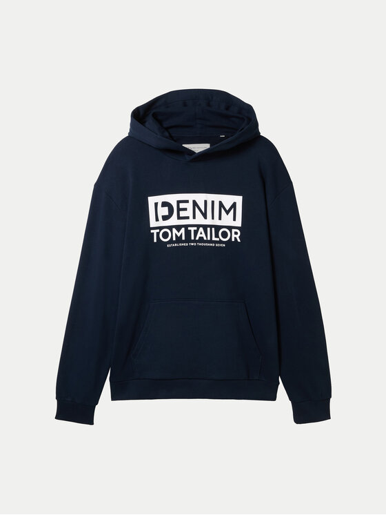 Tom Tailor Denim Tom Tailor Denim Суитшърт 1041482 Тъмносин Regular Fit