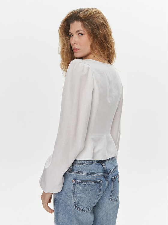 Guess Guess Блузка Federica W4GH88 WG7B0 Білий Regular Fit