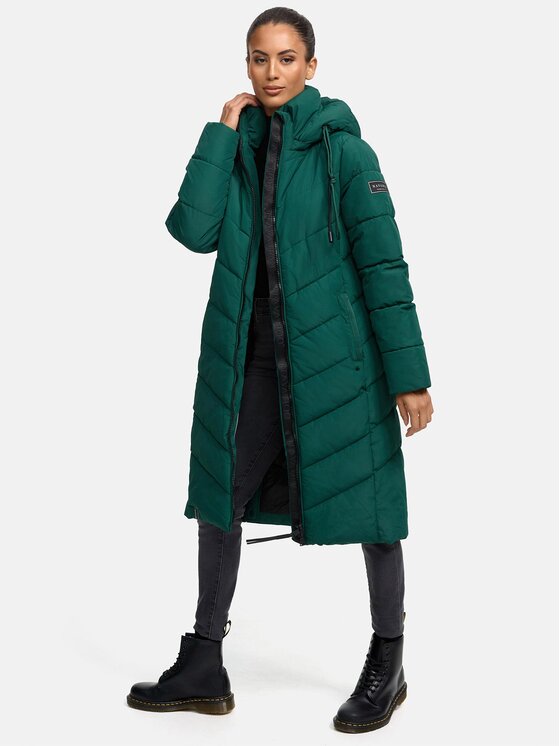 Navahoo Navahoo Kurtka zimowa Sahnekatzi Zielony Regular Fit