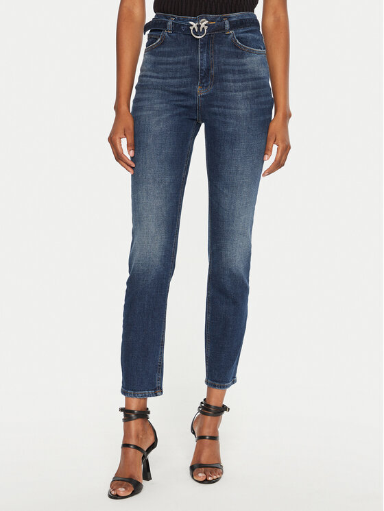 PINKO Pinko Džinsai Pjz Lavaggio 100161 A22E Tamsiai mėlyna Skinny Fit