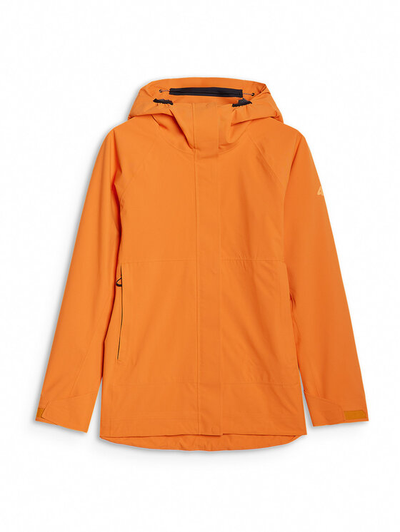 4F 4F Kurtka outdoor HALNY Pomarańczowy Regular Fit