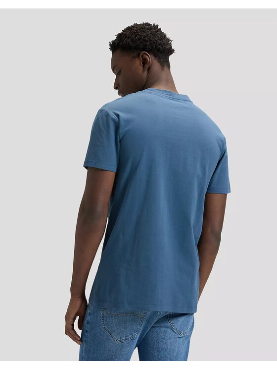 Lee Lee T-Shirt ULTIMATE POCKET TEE Niebieski Slim Fit