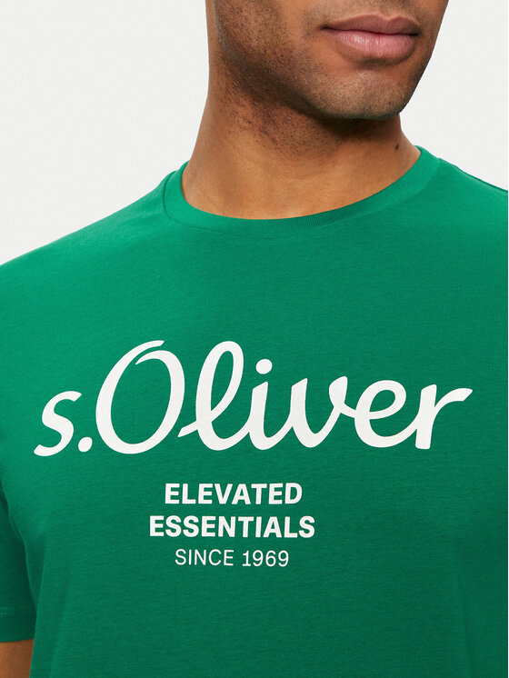 s.Oliver s.Oliver T-krekls 2139909 Zaļš Regular Fit