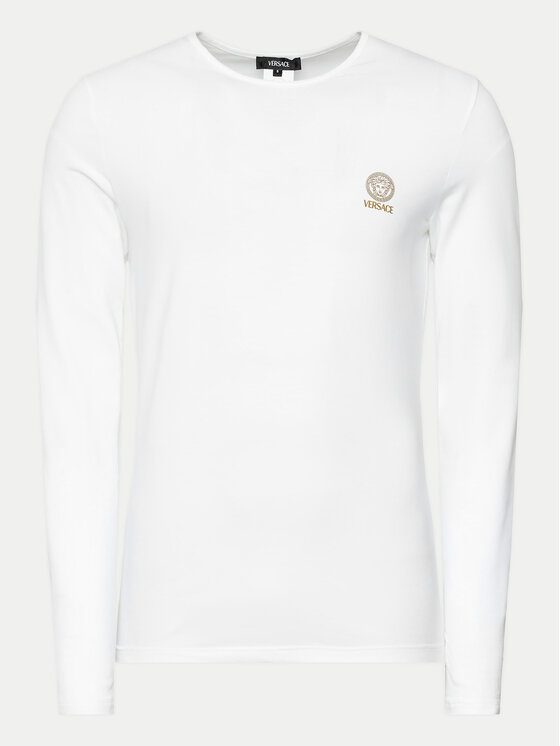 Versace Versace Longsleeve AUU01007 1A10011 Λευκό Regular Fit
