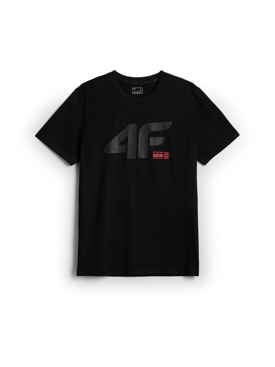4F 4F T-Shirt COMMERCIAL Czarny Regular Fit
