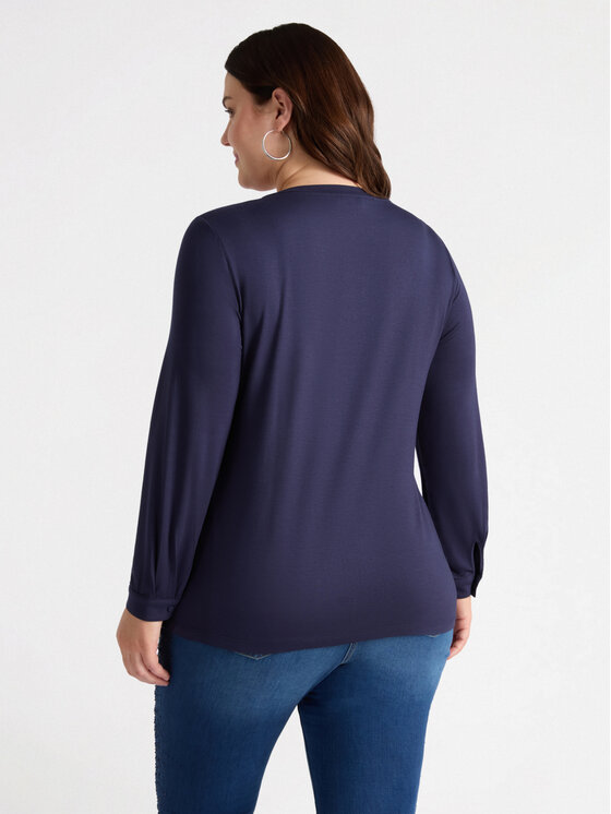 Fiorella Rubino Fiorella Rubino T-Shirt G471L107830N034 Niebieski Regular Fit