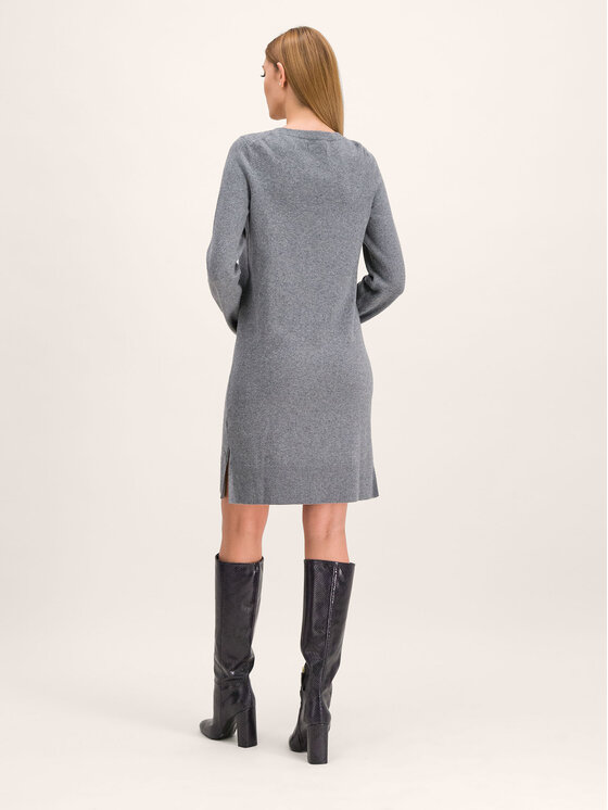 Marc O'Polo Marc O'Polo Strickkleid 909 6266 67121 Grau Regular Fit