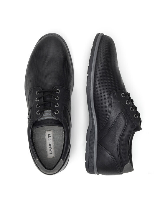 Lanetti Lanetti Półbuty LINOS2-101 MBS Czarny