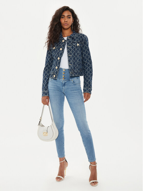 Guess Guess Дънки W4YA0M D5E42 Син Skinny Fit