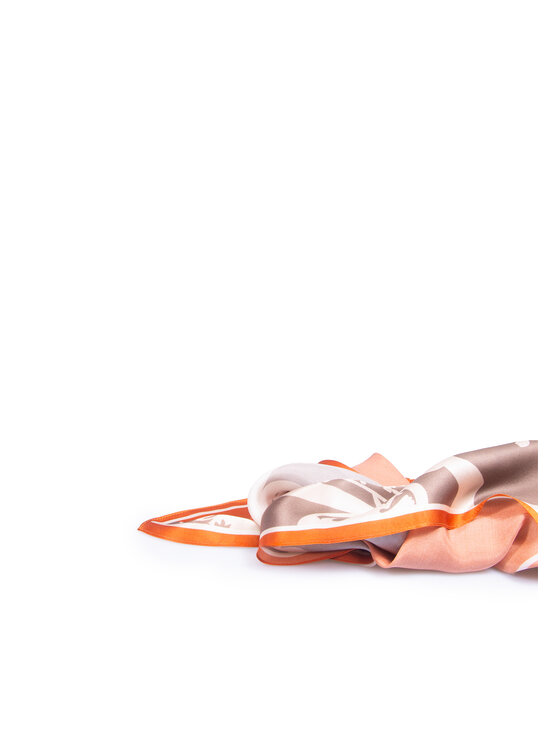 ALLORA BE UNIQUE ALLORA BE UNIQUE Szal jedwabny Pomarańczowy