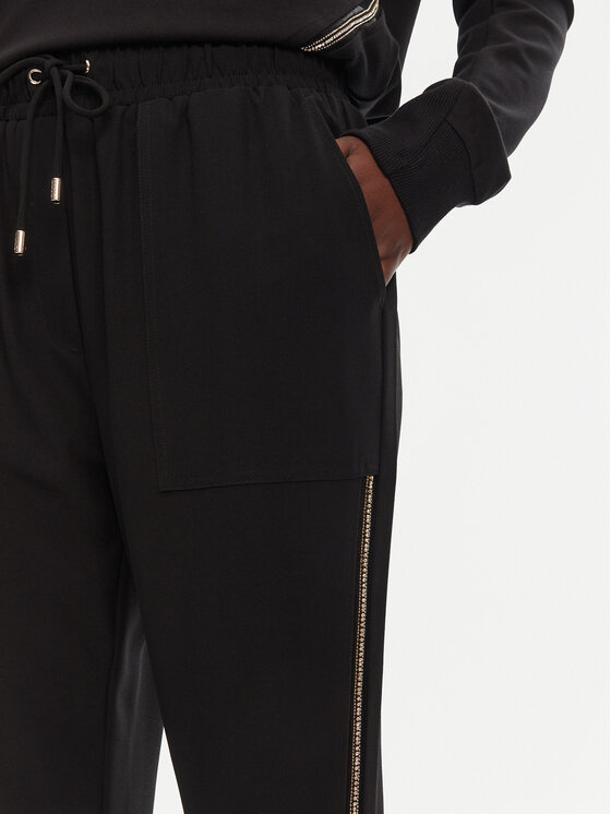 Liu Jo Sport Liu Jo Sport Bavlnené nohavice TA5140 TS423 Čierna Regular Fit