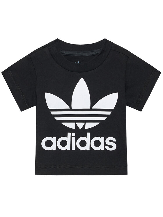 adidas adidas T-Shirt Trefoil DV2829 Czarny Regular Fit