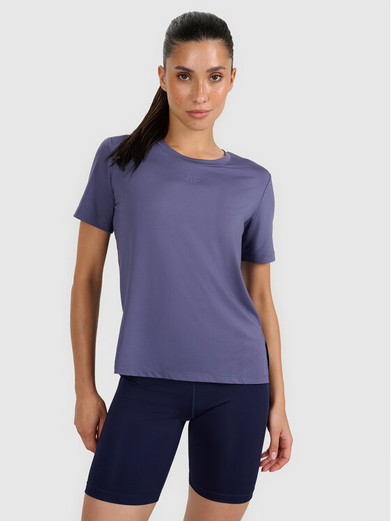 4F 4F Koszulka techniczna MULTI ACTIVE Granatowy Regular Fit