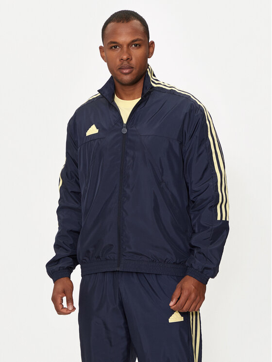 adidas Giacca di transizione House of Tiro IW3579 Blu scuro Loose Fit Modivo