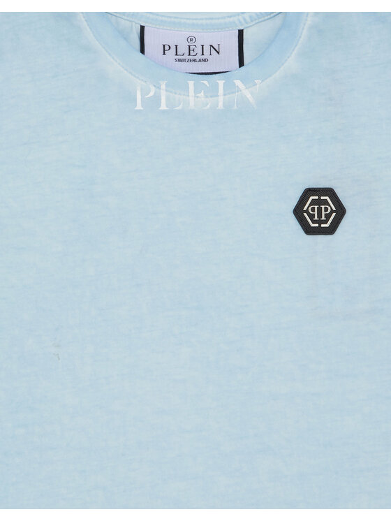 PHILIPP PLEIN PHILIPP PLEIN T-Shirt 28267 Błękitny Regular Fit