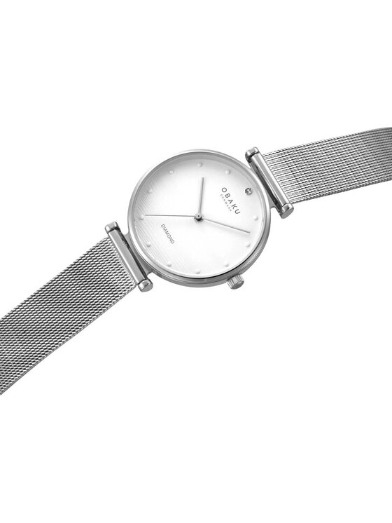 Obaku Obaku Hodinky V310LXCWMC Strieborná