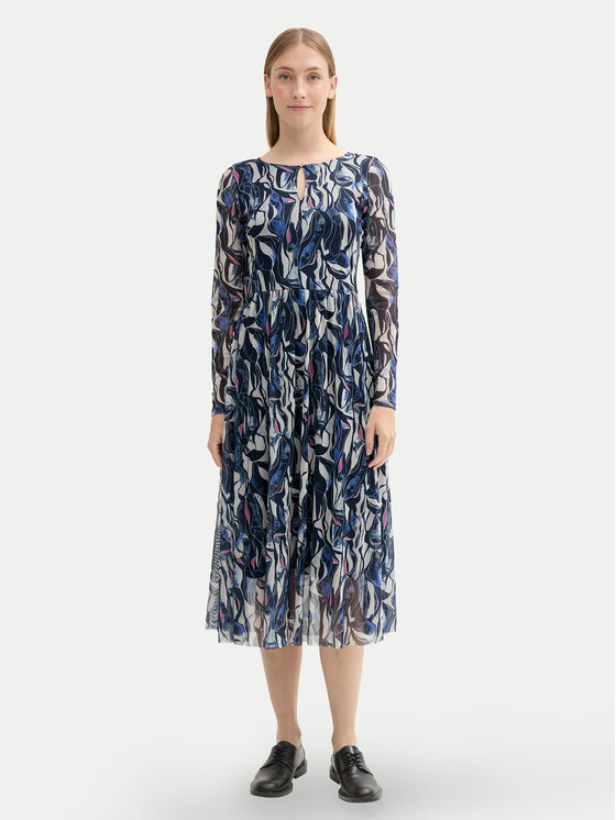 Tom Tailor Tom Tailor Vsakodnevna obleka 1043038 Modra Regular Fit