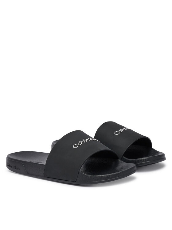 Calvin Klein Calvin Klein Šľapky Ess Slide Monobrand Cv HM0HM02107 Čierna