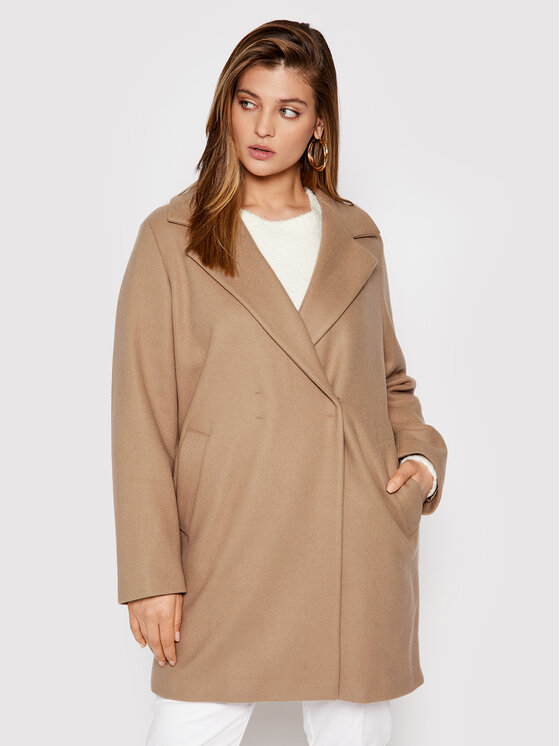 Persona by Marina Rinaldi Persona by Marina Rinaldi Volneni plašč 1903039 Rjava Regular Fit