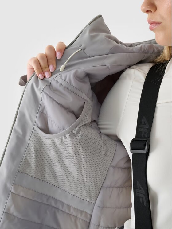 4F 4F Giacca da sci 4FWAW24TTJAF572-27S Grigio Regular Fit