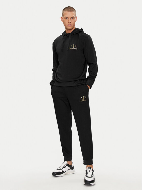 Armani Exchange Armani Exchange Спортивні штани 3DZPSA Z9N1Z 1200 Чорний Regular Fit