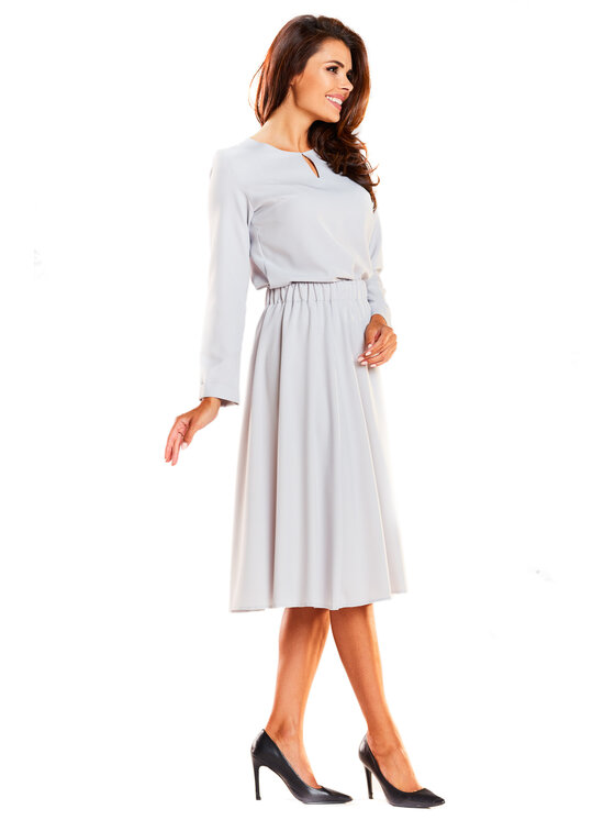 Awama Awama Vestito da giorno A237 Grigio Basic Fit