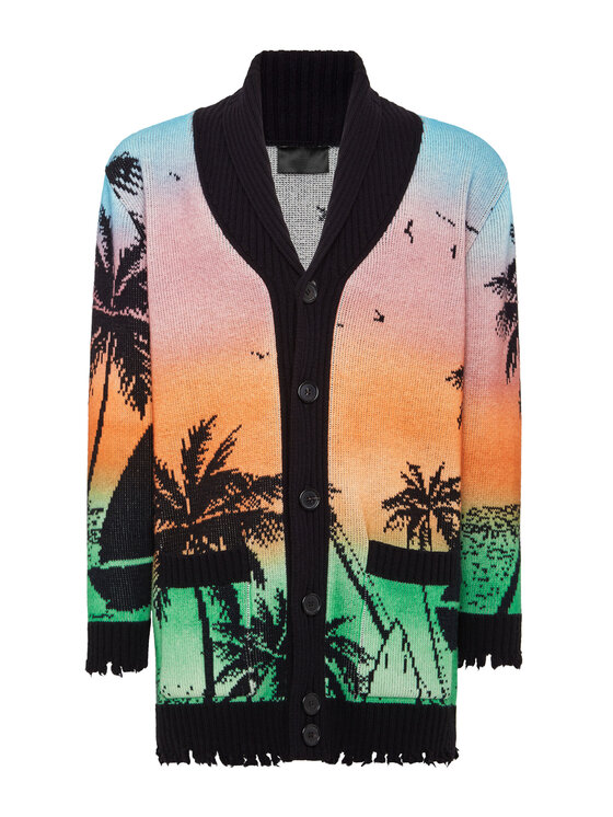 PHILIPP PLEIN PHILIPP PLEIN Kardigan 2383 Kolorowy Regular Fit