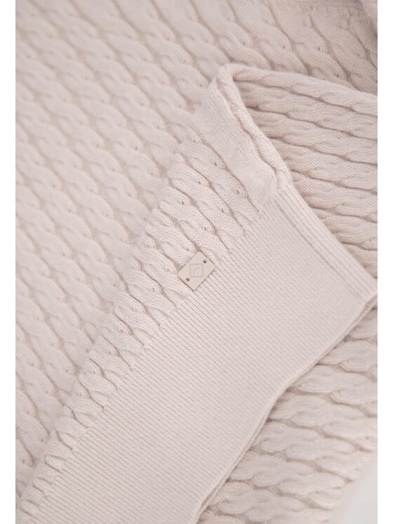 Volcano Volcano Sweter S-KAMA Beżowy Regular Fit