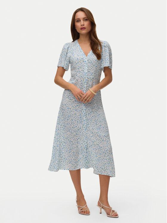 Vero Moda Vero Moda Každodenní šaty Alba 10330301 Bílá Regular Fit