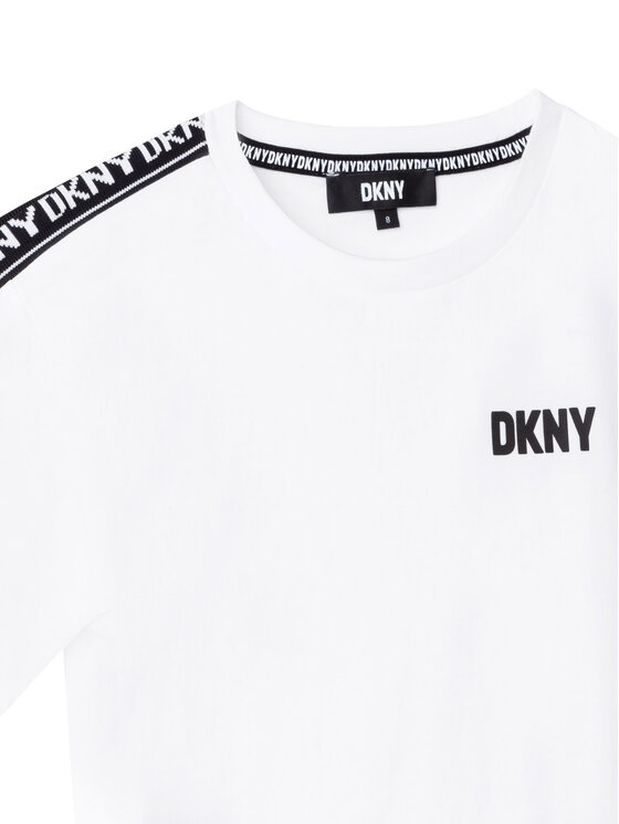 DKNY DKNY T-Shirt D25E18 Biały Regular Fit