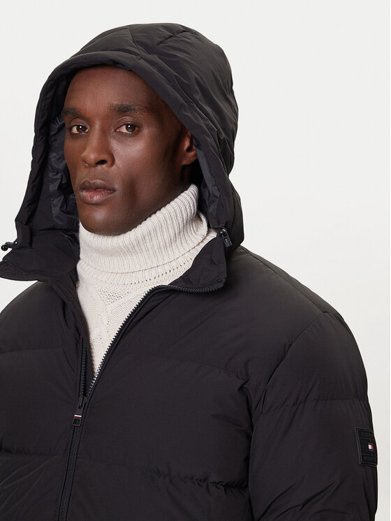 Tommy Hilfiger Tommy Hilfiger Pehelykabát MW0MW40616 Fekete Regular Fit