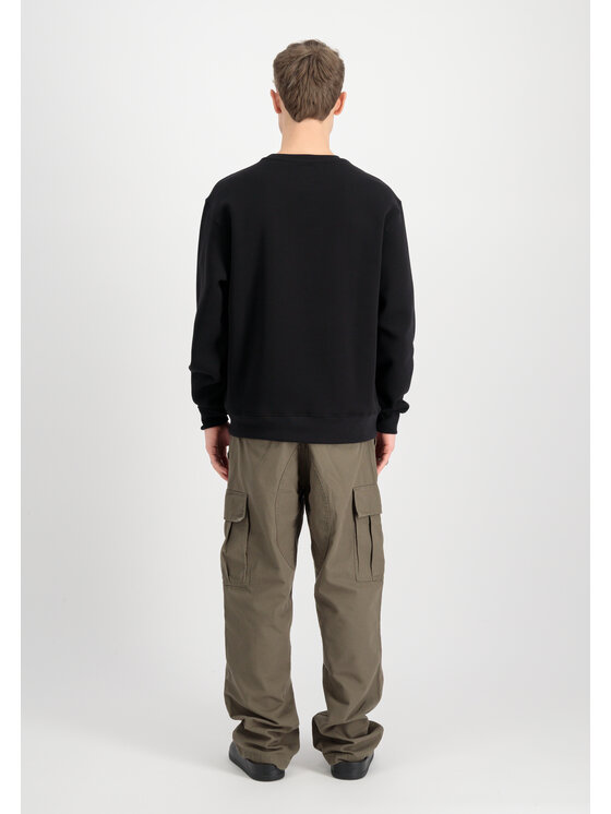 Alpha Industries Alpha Industries Bluza College Sweatshirt Czarny Loose Fit