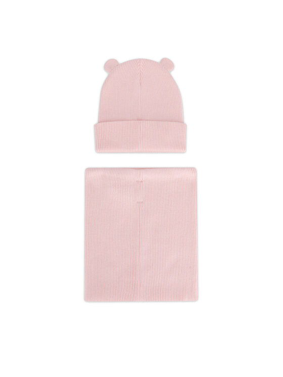 Nelli Blu Nelli Blu Set căciulă și fular tip guler 7KF-001-AW24 Roz