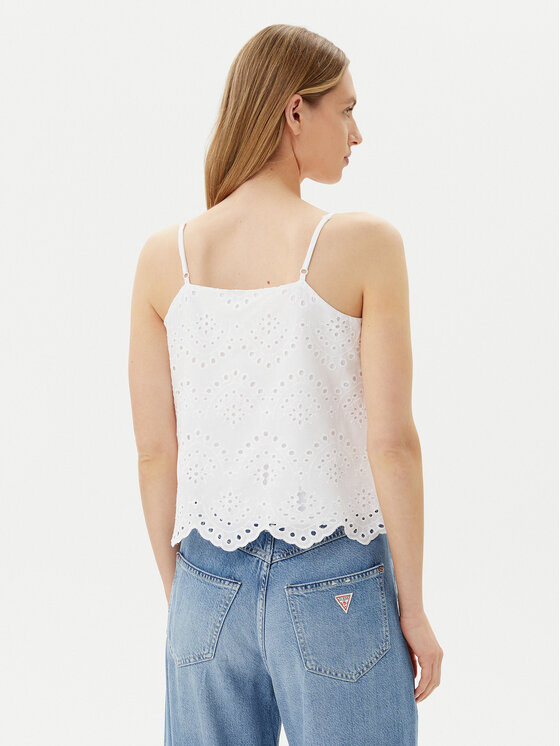 Pieces Pieces Top Vilde 17156563 Bijela Regular Fit