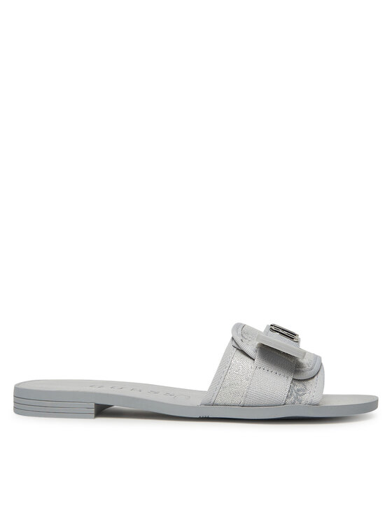 Guess Guess Klapki FLJELYLEL19 Srebrny