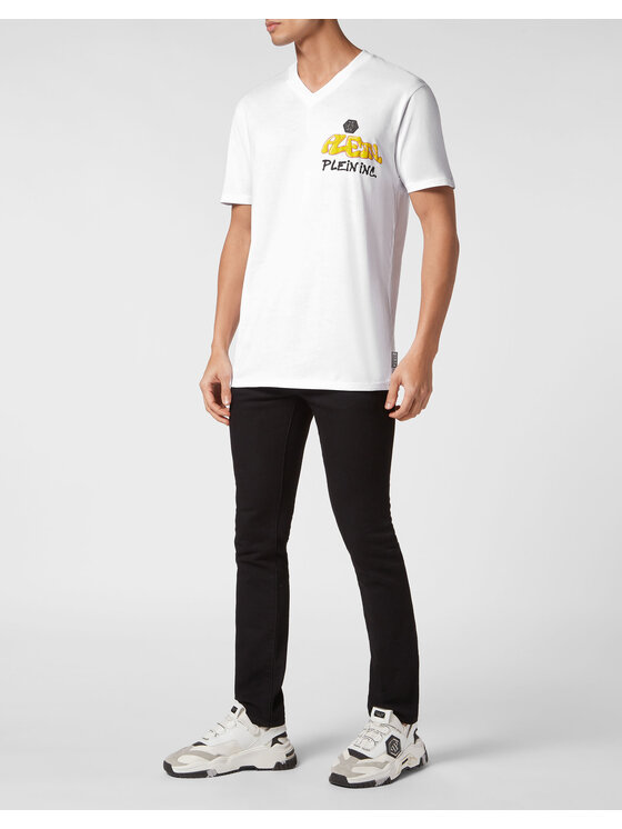 PHILIPP PLEIN PHILIPP PLEIN T-Shirt 15491 Biały Regular Fit
