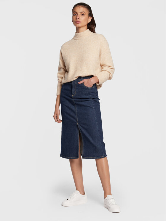 Lee Lee Spódnica jeansowa That's Right L38WBEKK 112322433 Niebieski Regular Fit