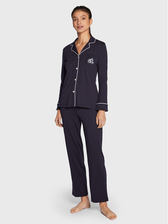 LAUREN RALPH LAUREN Lauren Ralph Lauren Pidžama I819950 Tamnoplava