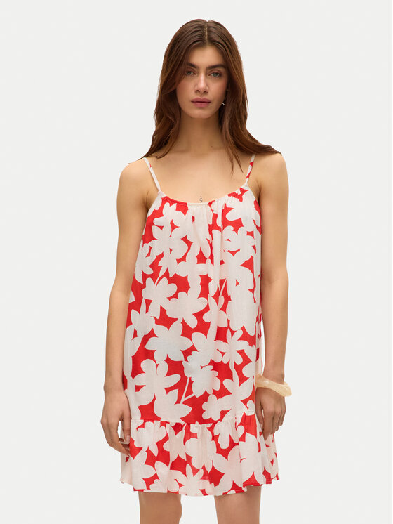 Vero Moda Vero Moda Nyári ruha Dicthe 10323634 Piros Regular Fit