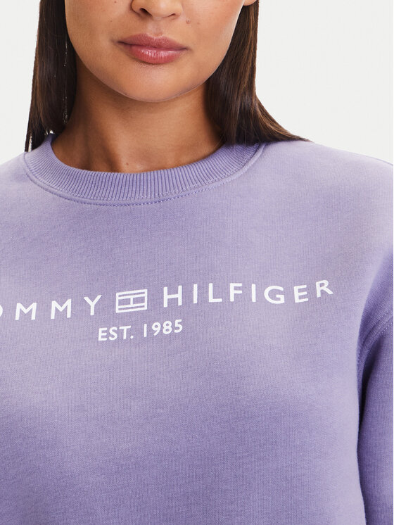 Tommy Hilfiger Tommy Hilfiger Felpa WW0WW39791 Viola Relaxed Fit
