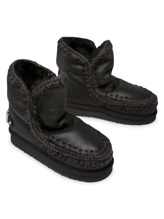 Mou Mou Snehule Eskimo 18 With Rhinestones Logo Čierna