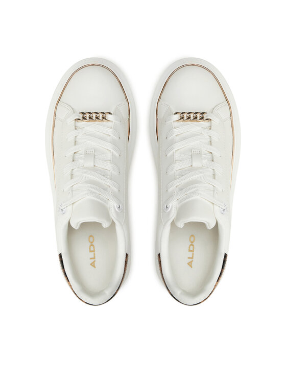 Aldo white sneakers womens sales