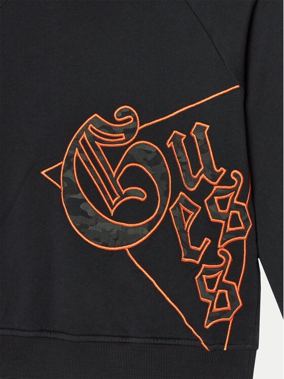 Guess Guess Μπλούζα L4BQ00 KAD74 Μαύρο Regular Fit
