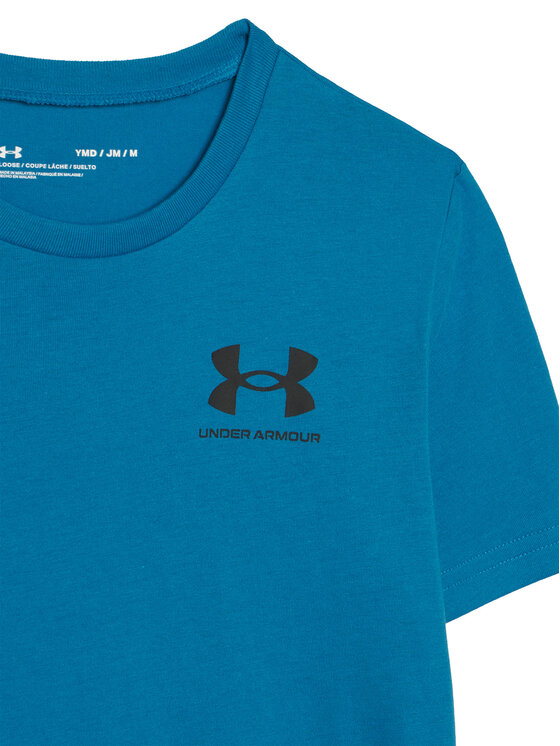 Under Armour Under Armour T-särk Ua Sportstyle Left Chest Ss 1363280 Sinine Loose Fit