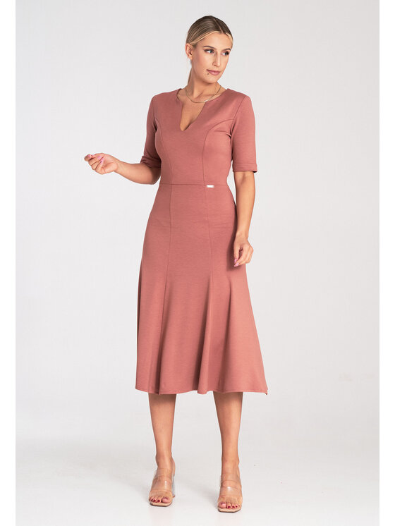 FIGL FIGL Abito da cocktail M1033 Marrone Regular Fit