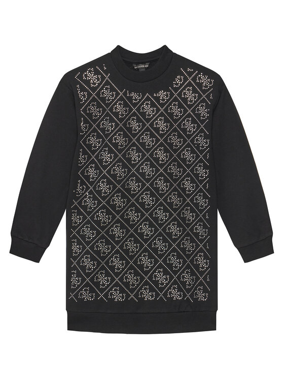 Guess Guess Každodenní šaty J5YK02 KA6V4 Černá Regular Fit
