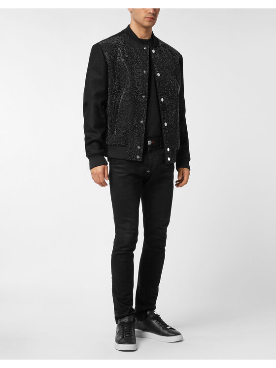 PHILIPP PLEIN PHILIPP PLEIN Bomber 24853 Nero Regular Fit