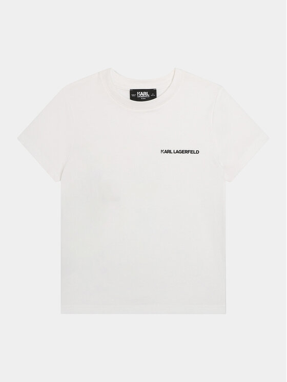 Karl Lagerfeld Kids Tričko Z30056 D Biela Regular Fit