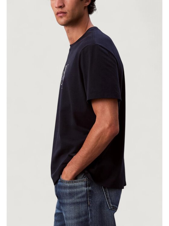 Calvin Klein Jeans Calvin Klein Jeans T-Shirt SS Hero Monologo Tee Μπλε Casual Fit